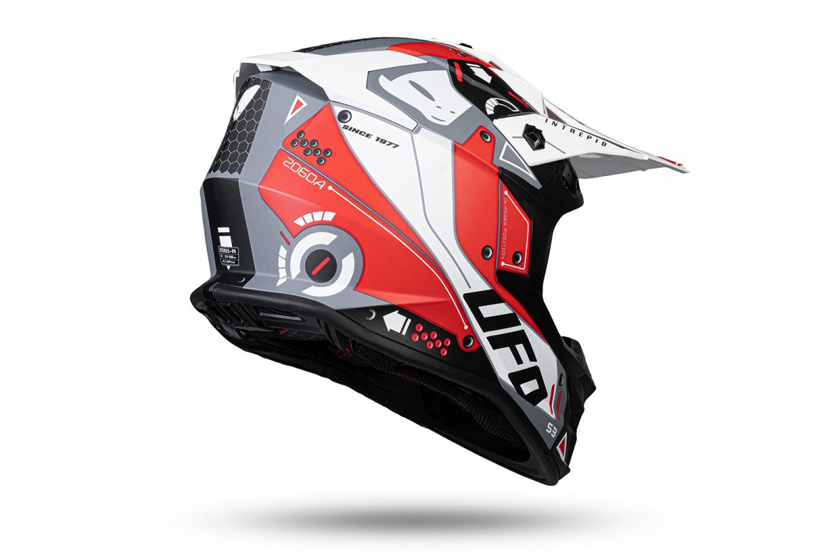 MOTOCROSS INTREPID HELMET RED AND WHITE – motokingdom