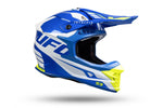 MOTOCROSS INTREPID HELMET BLUE, WHITE AND NEON YELLOW