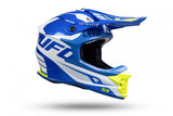 MOTOCROSS INTREPID HELMET BLUE, WHITE AND NEON YELLOW