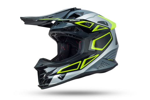 Motocross Intrepid Helmet Silver