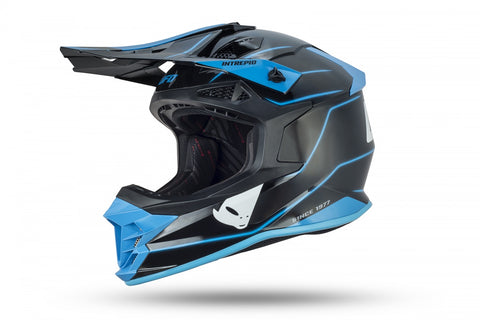 MOTOCROSS INTREPID HELMET BLACK AND BLUE