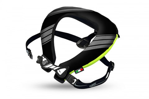 MOTOCROSS BULLDOG NECK SUPPORT BLACK AND NEON YELLOW